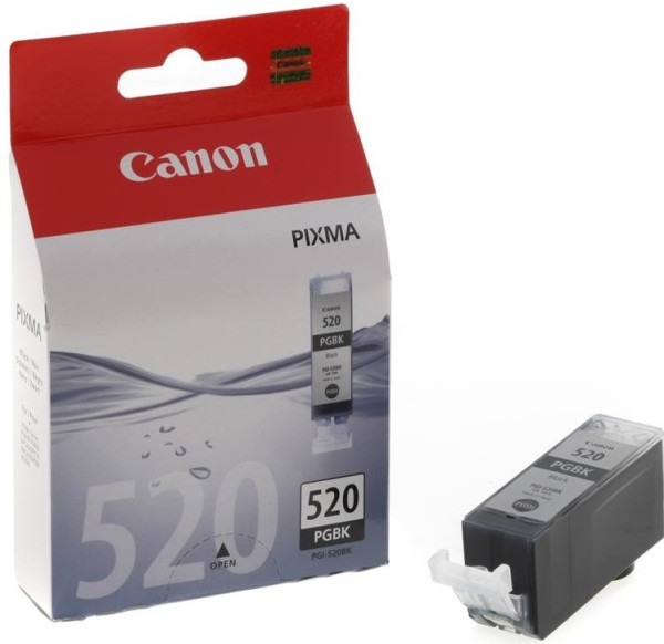 Canon originální cartridge PGI-520BK, black, 19ml, pro IP3600/4600, MP550/620/630/980