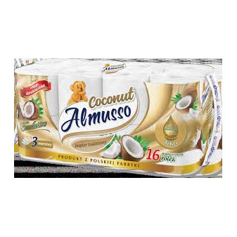 Toaletní papír Almusso Coconut 3vrs., 16ks v balení,