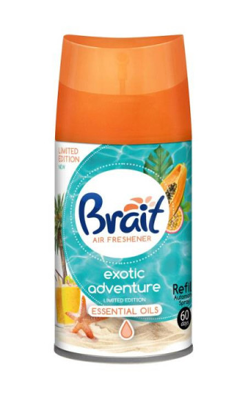 BRAIT osvěžovač vzduchu 250ml AUTOMAT EXOTIC ADVENTURE ( náhrada)