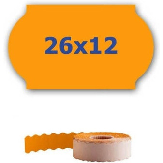 ETRL-26x12-orange Cenové etikety do kleští, 26mmx12mm, 900 ks, signální oranžové