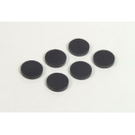 Magnet 850/26 průměr 2,6 cm černý 12ks RON