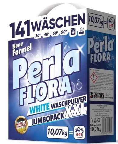 Německý prací prášek Perla Flora White 10,07 kg